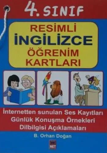 4. Sınıf Resimli İngilizce Öğrenim Kartları