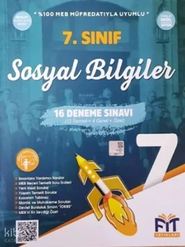 Fit Yayınları 7. Sınıf Sosyal Bilgiler 14 Deneme Sınavı