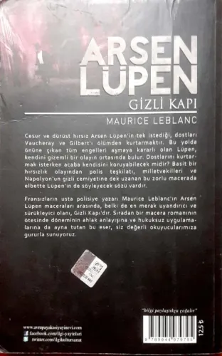 Arsen Lüpen Gizli Kapı Maurice Leblanc Avrupa Yakası Yayınları