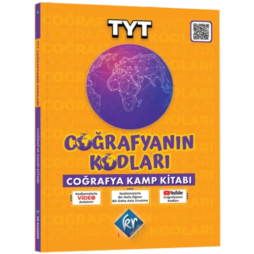 Coğrafyanın Kodları TYT Coğrafya 9. Sınıf 10. Sınıf Kamp Kitabı KR Akademi Yayınları