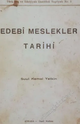 Edebi Meslekler Tarihi -        1941