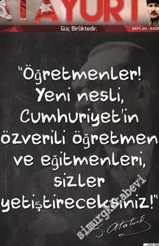 Atayurt Dergisi - Öğretmenler - Sayı: 20      Kasım