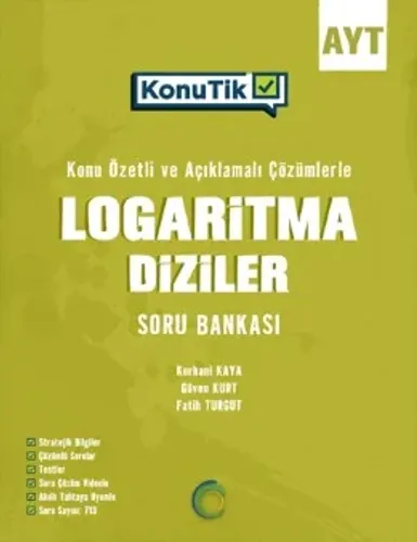 Okyanus Yayınları Ayt KonuTik Logaritma Diziler Soru Bankası
