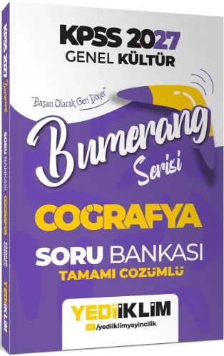 Yediiklim Yayınları 2027 KPSS Genel Kültür Bumerang Serisi Coğrafya Ta