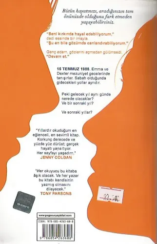 Yirmi Yıl İki İnsan Bir Gün David Nicholls Pegasus Yayıncılık