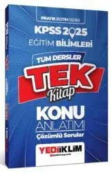 YEDİİKLİM2025 KPSS PRATİK EĞİTİM SERİSİ TÜM DERSLER EĞİTİM BİLİMLERİ TEK KİTAP K
