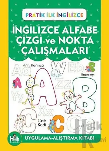 İngilizce Alfabe Çizgi ve Nokta Çalışmaları - Halkkitabevi