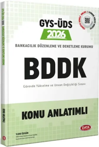 Data Yayınları 2026 GYS ÜDS Bankacılık Düzenleme ve Denetleme Kurumu Konu Anlatımlı