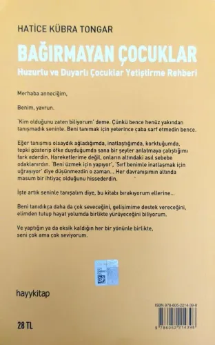 Bağırmayan Çocuklar Hatice Kübra Tongar Hayykitap