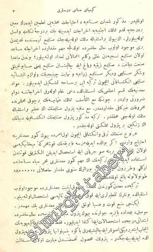 OSMANLICA: Kimya - i Sınai - i Uzvi Dersleri -        1928