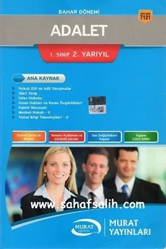 Adalet Bahar Dönemi 1. Sınıf 2.Yarıyıl