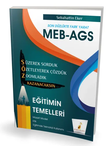 Pelikan Yayınları MEB - AGS Hazırlık Eğitimin Temelleri Söz Kazanacaksın Soru Bankası