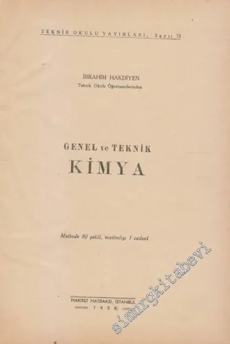 Genel ve Teknik Kimya -