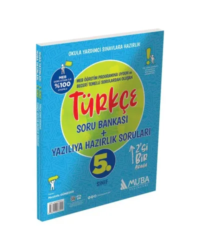 Muba 5. Sınıf Türkçe Soru Bankası + Yazılıya Hazırlık Soruları 2´Si 1 Arada 2025