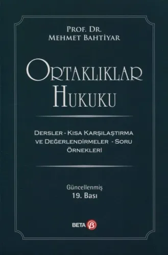 Ortaklıklar Hukuku Ders Kitabı