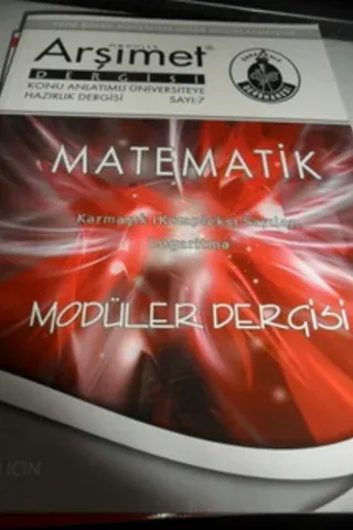 Matematik Modüler Dergisi Sayı: 7