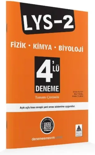 Delta LYS-2 Fizik-Kimya-Biyoloji 4 lü Deneme