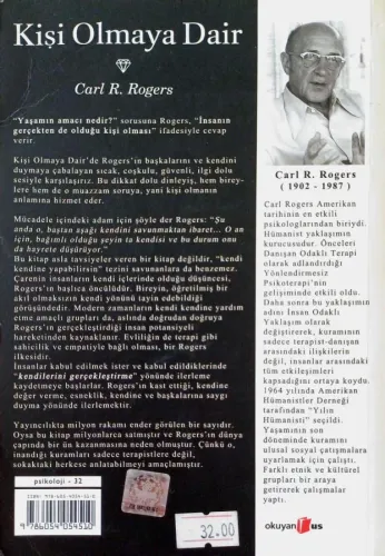 Kişi Olmaya Dair Carl R. Rogers Okuyan us