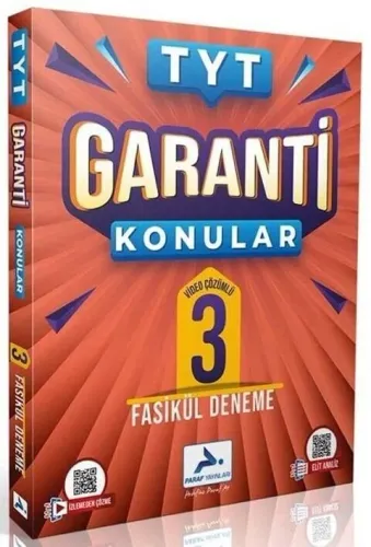 Paraf TYT Garanti Konular 3 Fasikül Deneme Video Çözümlü