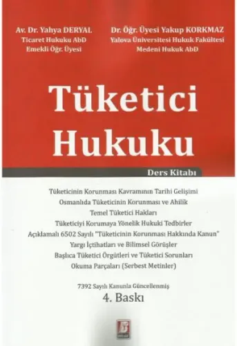 Tüketici Hukuku Ders Kitabı