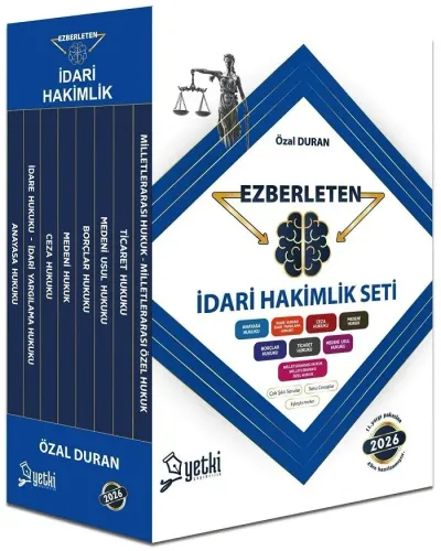 Yetki Yayınları 2026 İdari Hakimlik Ezberleten Seti