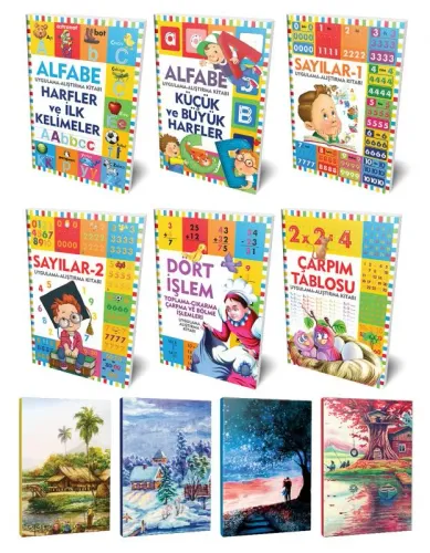 Etkinlik Kitapları 6lı Kitap Seti ve 4 Defter -3 - Halkkitabevi