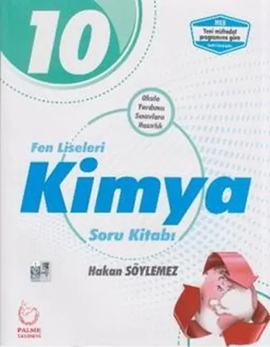 Palme Yayınları 10. Sınıf Fen Liseleri Kimya Soru Kitabı Palme
