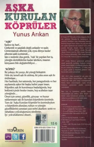 Aşka Kurulan Köprüler Yunus Arıkan Yediveren Yayınları %60 indirimli
