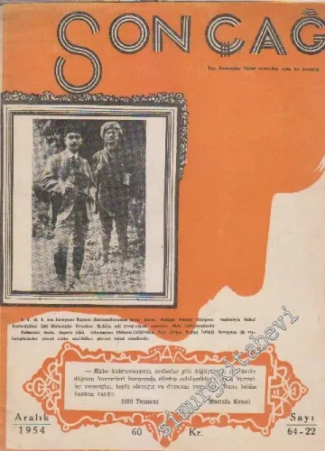 Son Çağ Kültür ve Fikir Dergisi - Sayı: 64 - 22  5  5  Aralık 1954