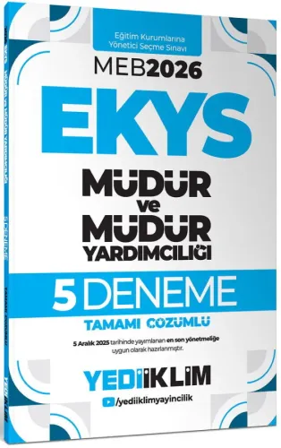 Yediiklim Yayınları 2026 MEB EKYS Müdür ve Müdür Yardımcılığı Tamamı Ç
