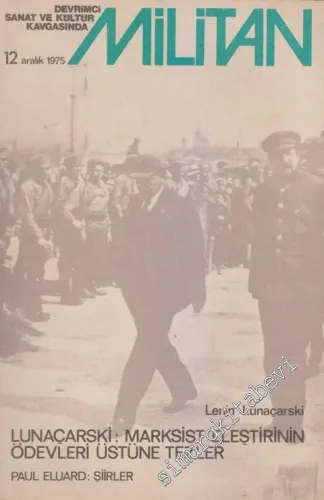 Devrimci Sanat ve Kültür Kavgasında Militan Dergisi - Sayı: 12    Yıl: 2  Aralık