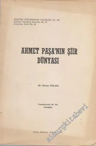 Ahmet Paşa'nın Şiir Dünyası -
