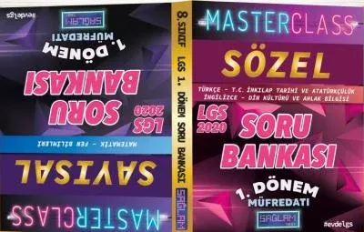 Sağlam Test 8. Sınıf LGS 1. Dönem Tüm Dersler Masterclass Soru Bankası