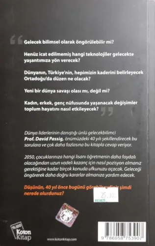 2050 -İki Bin Elli- Prof.David Passig Koton Kitap