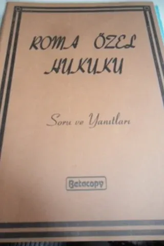 Roma Özel Hukuku