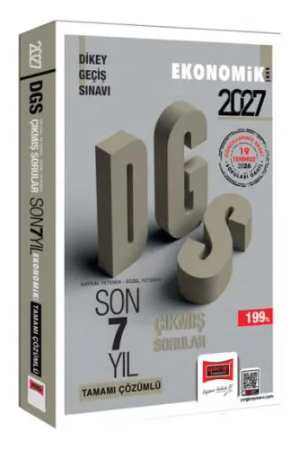 Yargı Yayınları 2027 DGS Sayısal-Sözel Yetenek Tamamı Çözümlü Son 7 Yı