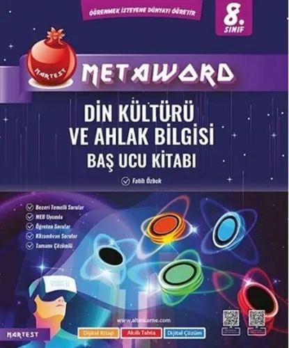 Nartest Yayınları 8. Sınıf Din Kültürü ve Ahlak Bilgisi Metaword Baş U