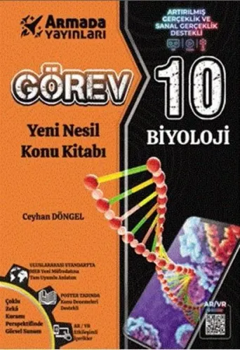 Armada Yayınları 10. Sınıf Görev Biyoloji Yeni Nesil Konu Kitabı
