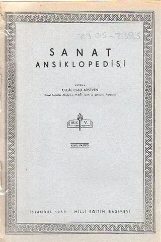 Sanat Ansiklopedisi 1953 / XXVIII. Fasikül