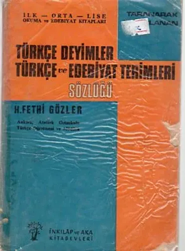 Türkçe Deyimler Türkçe Ve Edebiyat Terimleri Sözlüğü