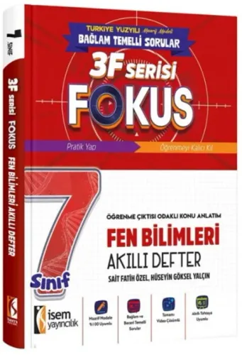 İSEM YAY. 7. SINIF FOKUS FEN BİLİMLERİ AKILLI DEFTER