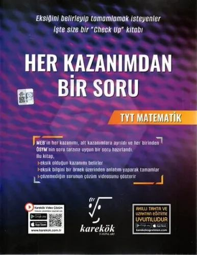 SÜPER FİYAT Karekök Yayınları TYT Matematik Her Kazanımdan Bir Soru