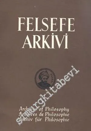 Felsefe Arkivi - Sayı: 22 - 23, Yıl: 1981