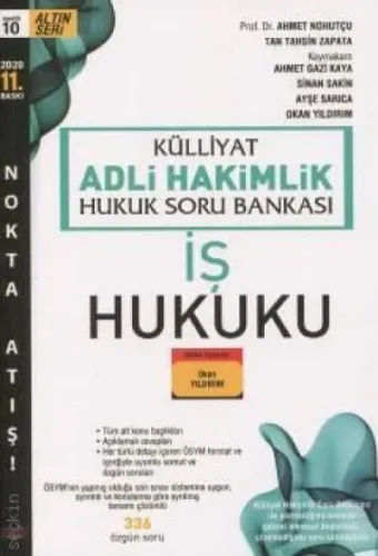 Külliyat Adli Hakimlik Hukuk Soru Bankası İş Hukuku