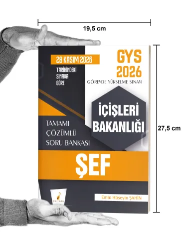 GYS 2026 İçişleri Bakanlığı Şef Tamamı Çözümlü Soru Bankası GYS 2026 İçişleri Bakanlığı Şef Tamamı Çözümlü Soru Bankası
