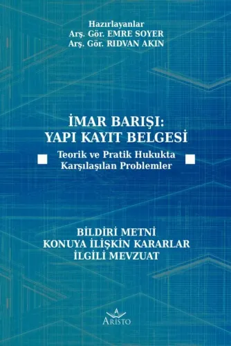 İmar Barışı: Yapı Kayıt Belgesi