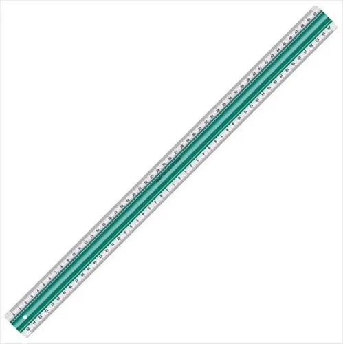 Linex Anti Slide Kaydırmaz Cetvel 40 cm Yeşil