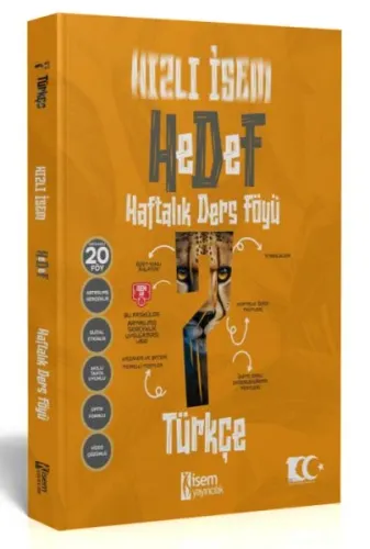 İsem Yayıncılık 2024 Hızlı  Hedef 7.Sınıf Türkçe Haftalık Ders Föyü
