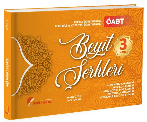 Özdil Akademi ÖABT Türk Dili Edebiyatı ve Türkçe Beyit Şerhleri Konu Anlatımlı Soru Bankası 3. Kitap