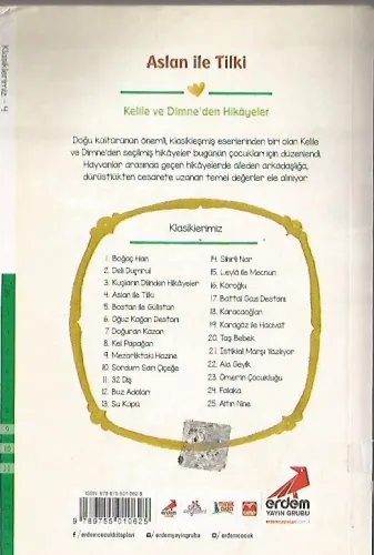 Aslan ile Tilki/Kelile Dimne'den/Klasiklerimiz İsmail Bilgin Erdem %41